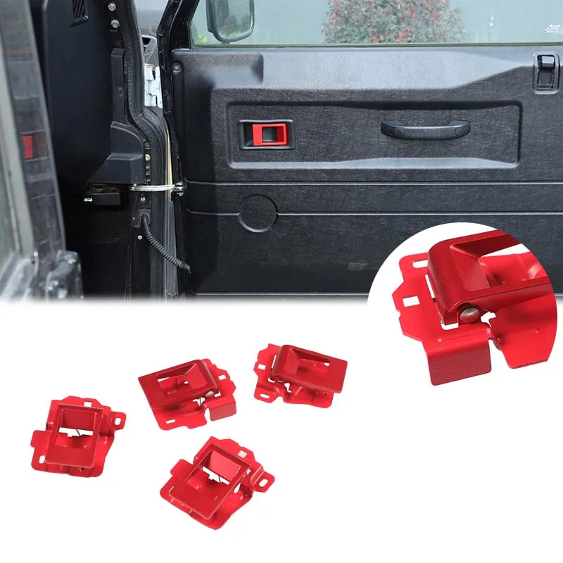 

Для Land Rover Defender 90 110 130 2004-2018 углеродистая сталь автомобиля внутренняя дверная чаша ручка декоративная крышка аксессуары для интерьера автомобиля