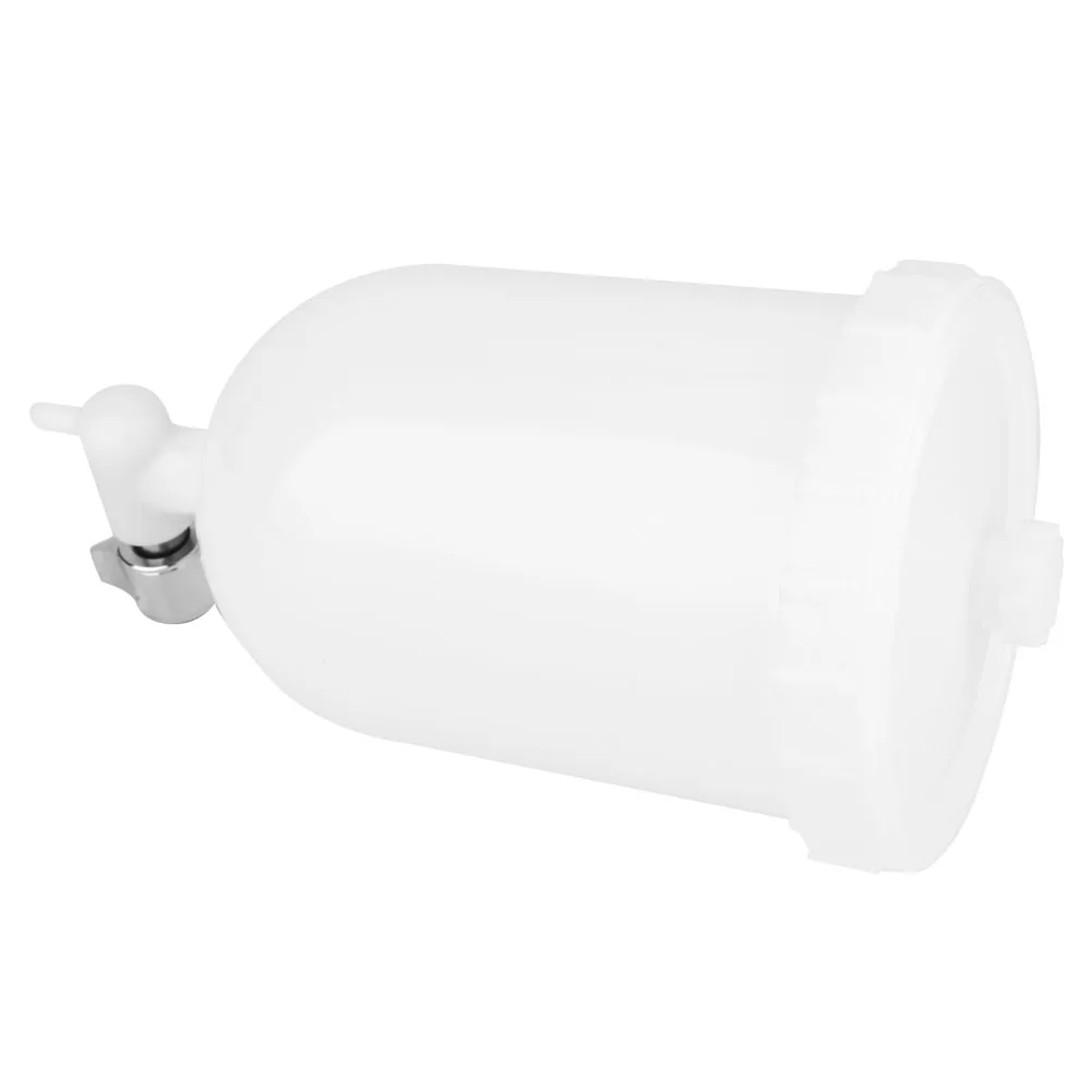 400ml Spray Gun Pot Side Feed Plastic Paint Cup For W101 W71 R-2 K-2 F-2 Spray Gun