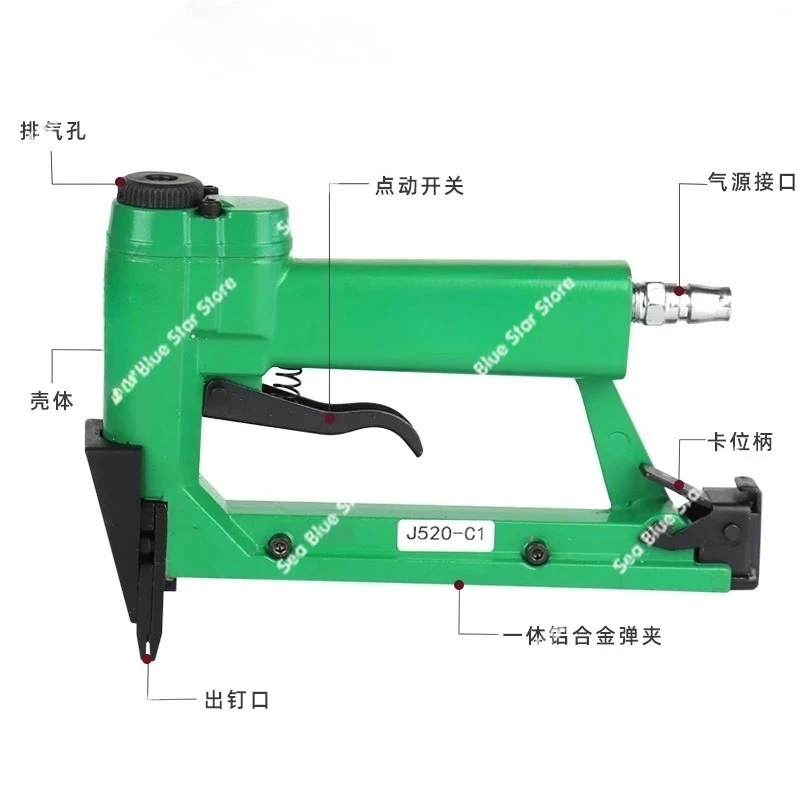 Dahuan pneumatic nail gun, photo frame backplane pneumatic nail gun, special nail gun for melon seed nails