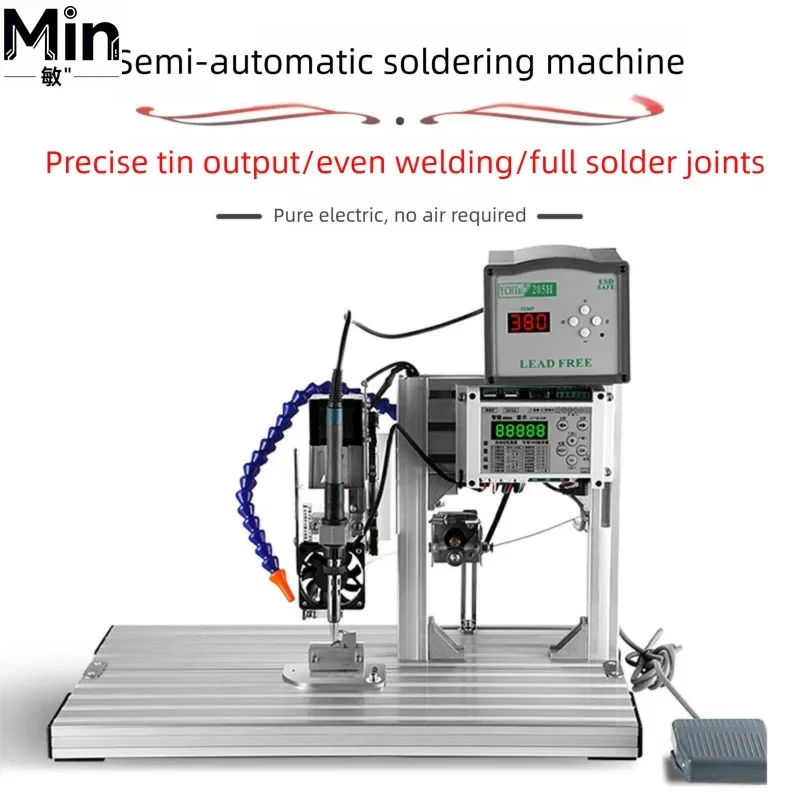 Semi-automatic Foot Pedal Soldering Machine Stable Performance Soldering Station Spot Welder for DB DC Head Switch Welding