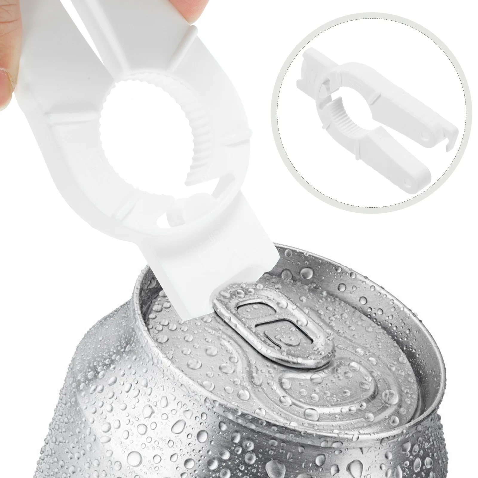 

2pcs Ergonomic Jar Grip Handle Can Opener Anti-Slip Bottle Opener Kitchen Gadgets Magnet Back Compact Portable Size For Camping