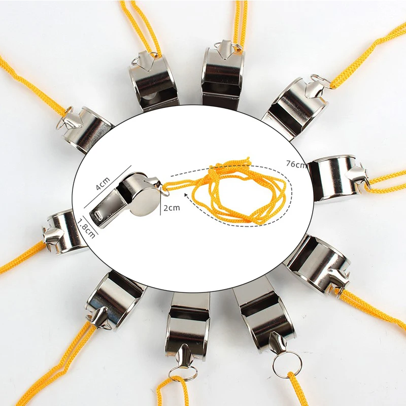 

Металлический свисток Рефери Спорт Регби Свисток из нержавеющей стали Футбол Баскетбол Вечеринка Учебная школа Черлидинг