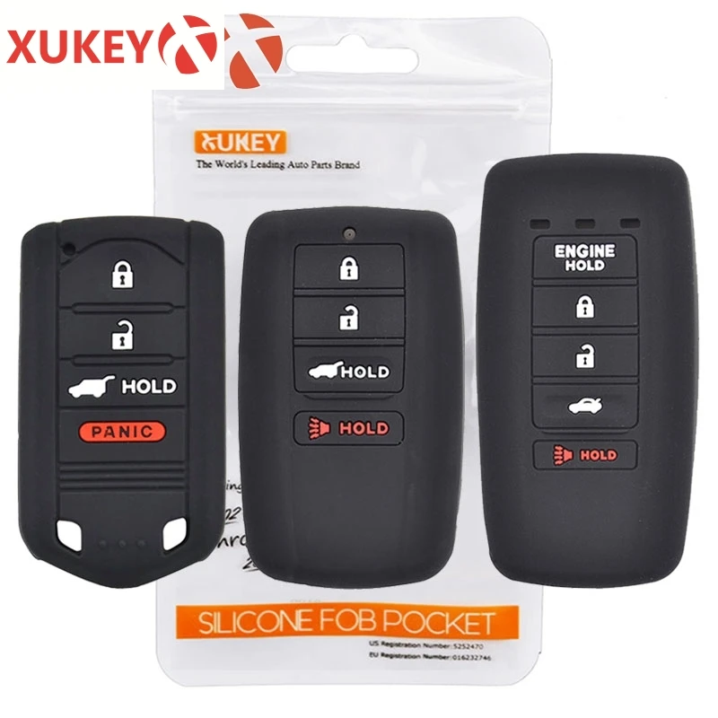 De silicona coche caso clave de Acura MDX ADV-RDX RLX ILX TL TLX ZDX cubierta remoto Fob chaqueta Shell Protector 2016, 2017, 2018, 2019
