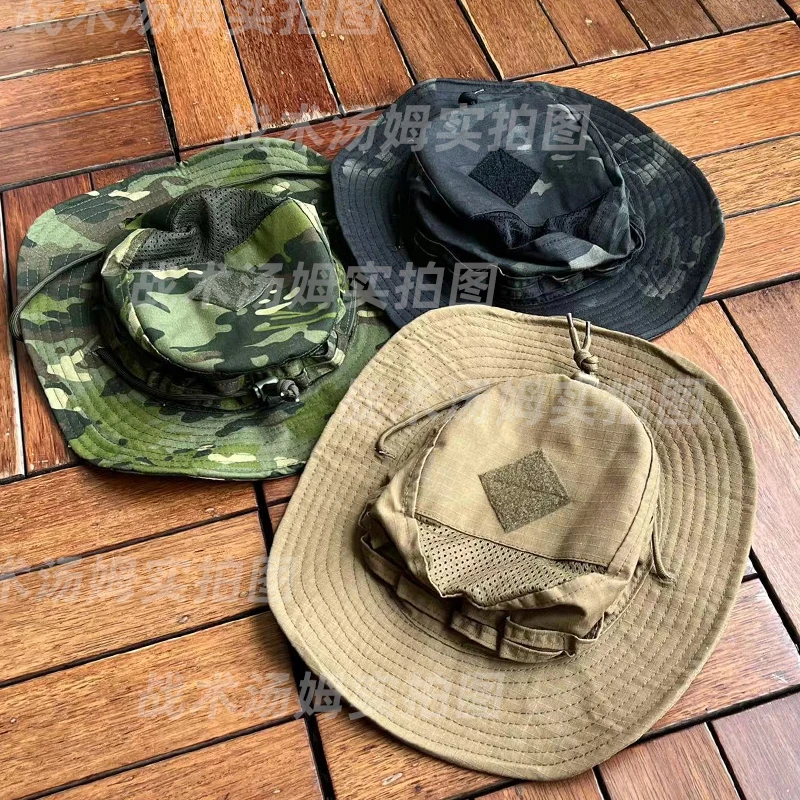 Wiosna Lato Oddychająca siateczkowa tkanina Taktyczna czapka z okrągłym rondem MC Multi-terrain CP All-terrain Wolf Brown Cap