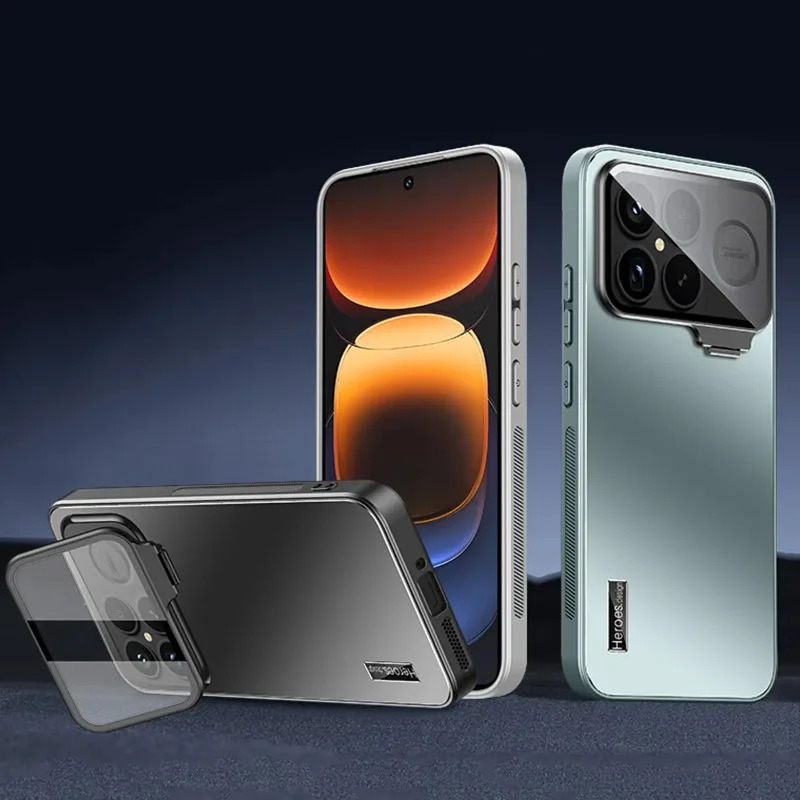Etui na POCO F8 Ultra z ochroną obiektywu aparatu, niewidoczny uchwyt, matowe, odporne na wstrząsy etui ochronne na POCO F8 Pro — zdjęcie produktu 5