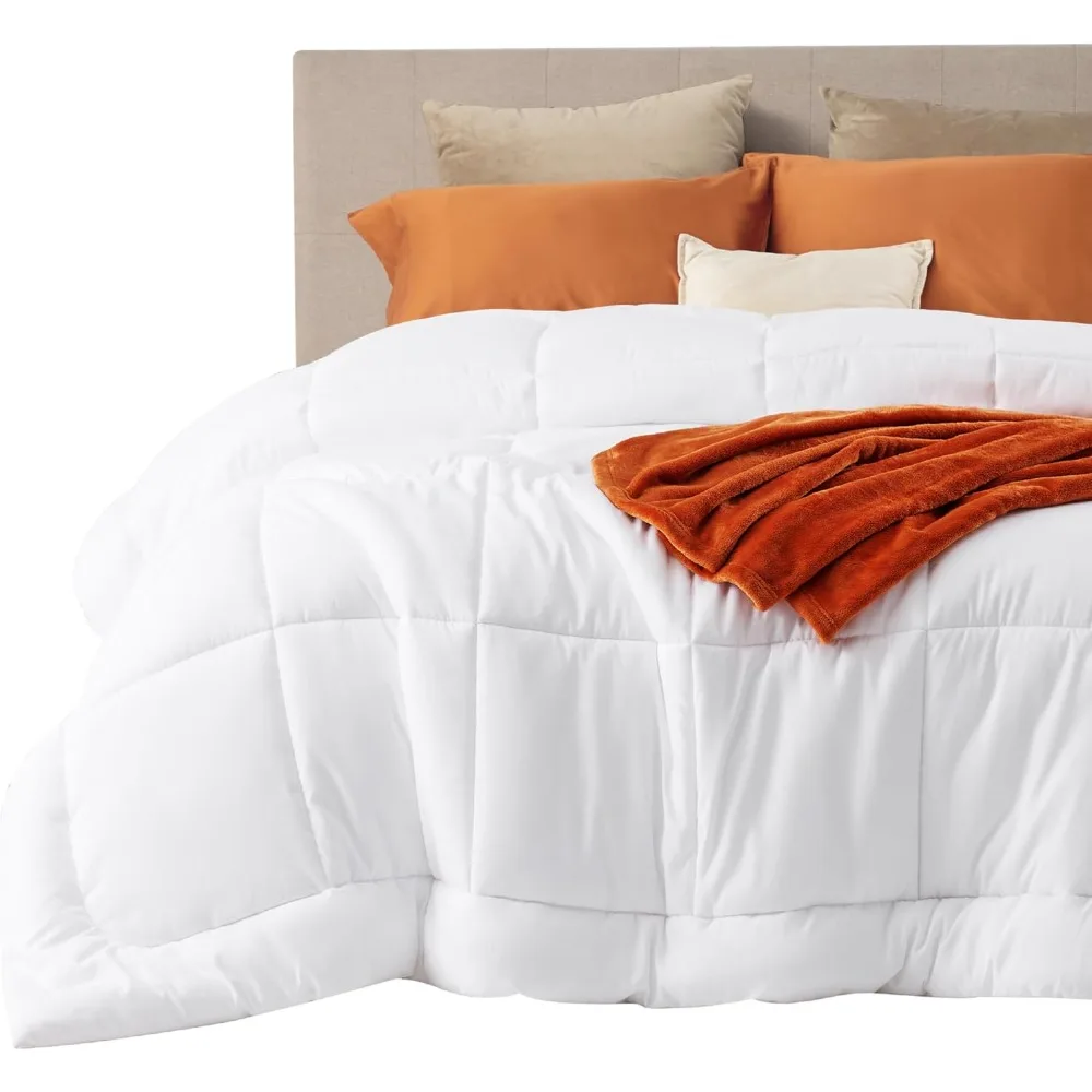 

All-Season Oversized King Quilted Comforter - GentleSoft Down Alternative Bedding