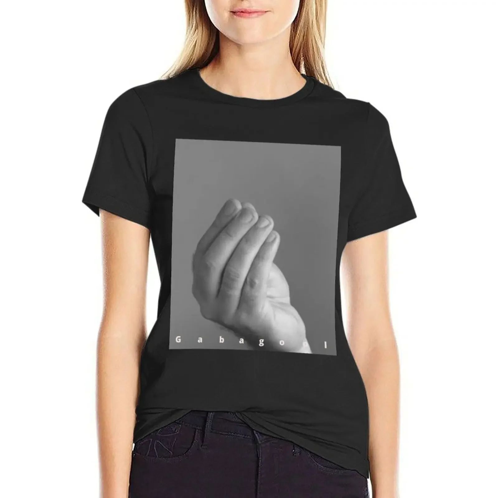 

Gabagool Italian Hand Gesture Short-Sleeve Unisex T-Shirt blacks lady clothes tees tops for Women