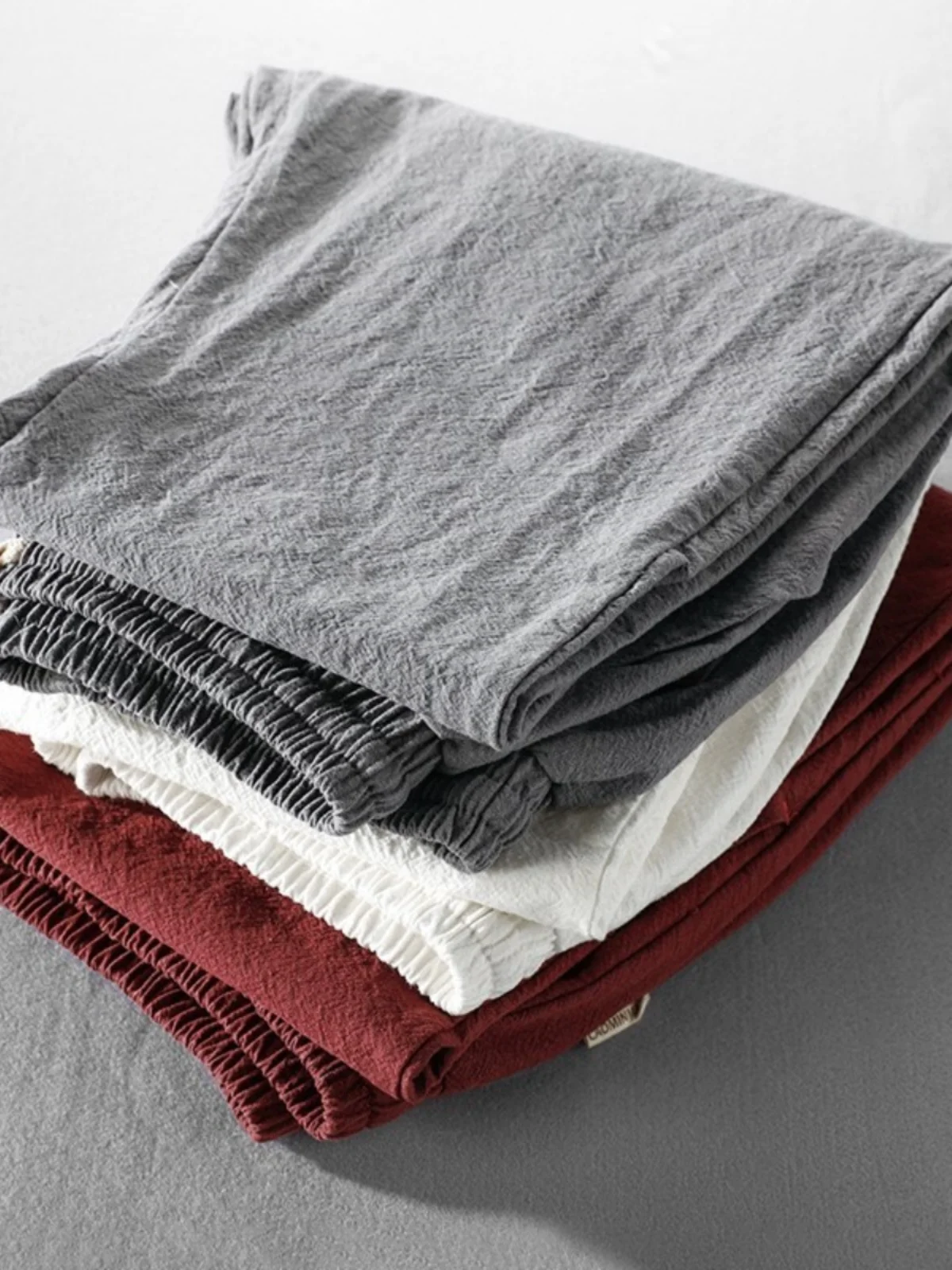 

FF High-End Men's Casual Pants 2024 New Summer Thin Straight Cotton Linen Loose Color Sun Protection Japanese Sle