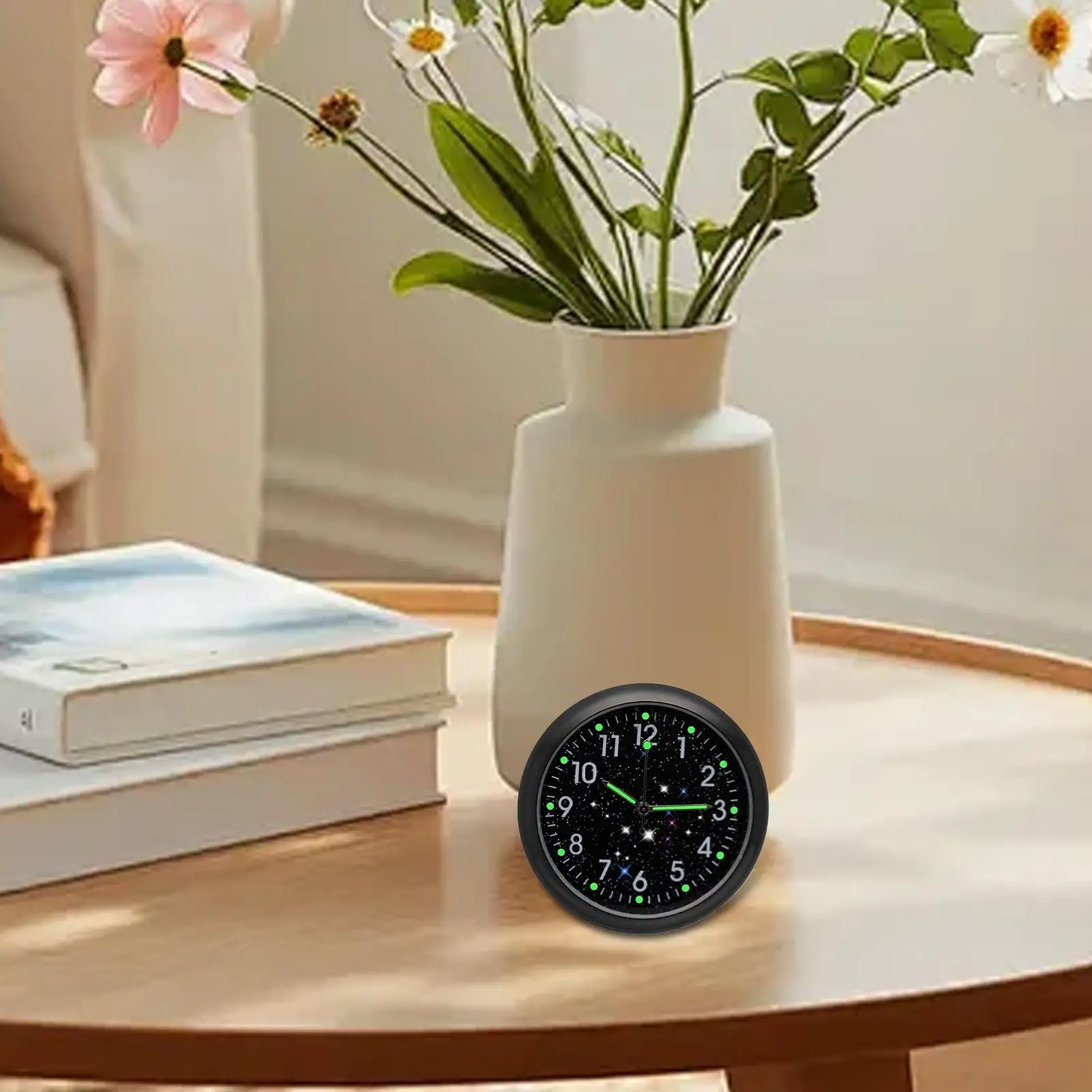 

Часы для автомобиля, кварцевые светящиеся винтажные часы с зажимом и наклейкой, карманные часы для приборной панели автомобиля, интерьер автомобиля мотоцикла