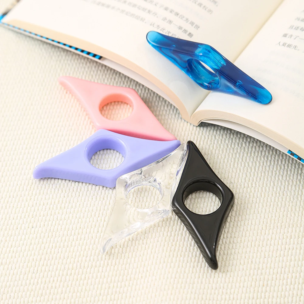 Convenient Thumb Book Support Book Expander School Supply Reading Aid Book Page Holder Creative Resin Durable Bookmark