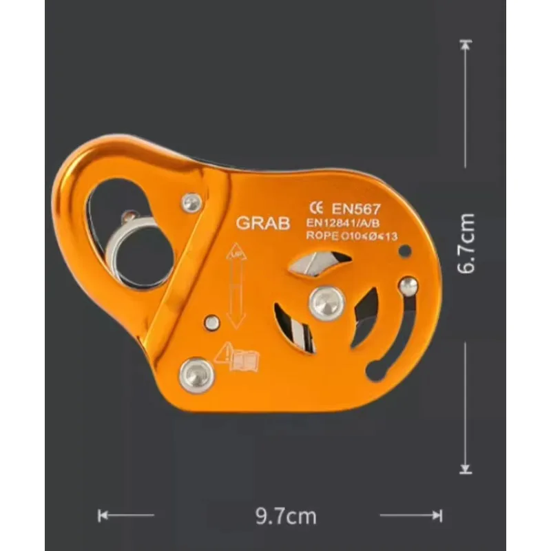 Movable Self Locking Rope Grab Fall Arrest Device For High Altitude Work And Air Conditioner Installation