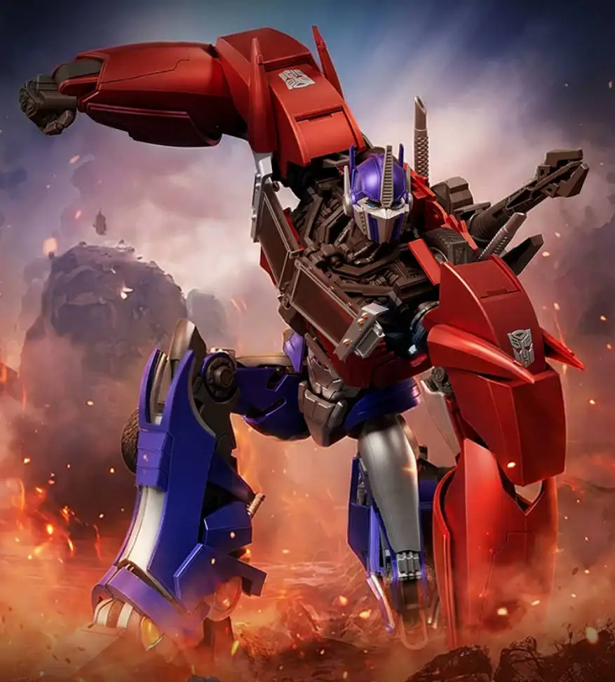 

Original Transformers Optimus Prime Idw Action Edition Articulated Assembled Collectible Figure Model For Adult Collectors Gifts