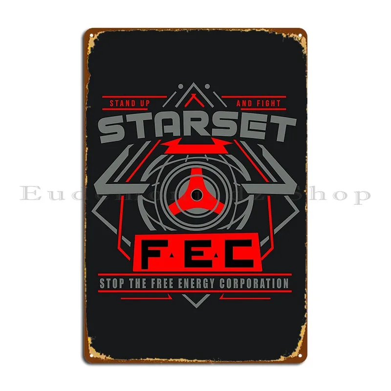 Starset Fashion Clasic Metal Plaque Customized Cinema Party Party Wall Decor Tin Sign Poster