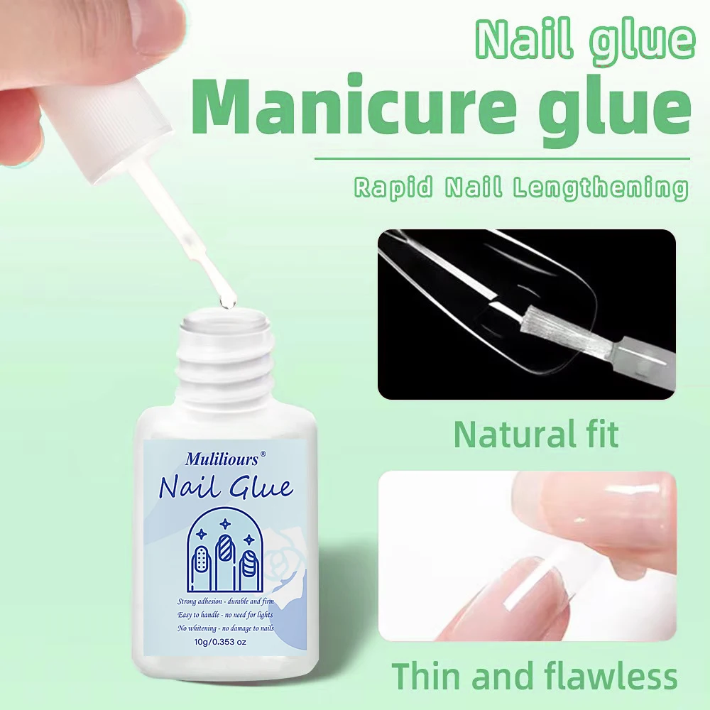 أداة مانيكير حجر الراين الغراء مسمار الغراء لنصائح كاذبة بريق الاكريليك مسمار الفن غطاء زجاجة لاصق مع فرشاة الغراء قوي للغاية