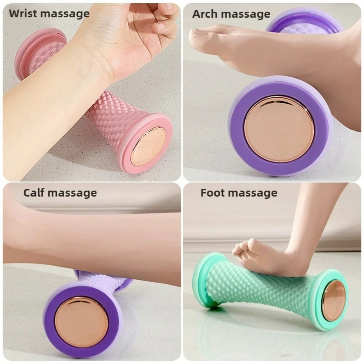 Deep Tissue Foot Massage Roller, Portable Muscle Relaxation Ball for Sore Feet & Post-Workout Recovery - Versatile Use
