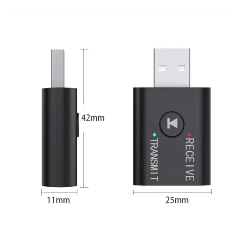 2 In1 USB Wireless Bluetooth Adapter 5.0 Transmiter Bluetooth for Computer TV Laptop Speaker Headset Adapter Bluetooth Receiver