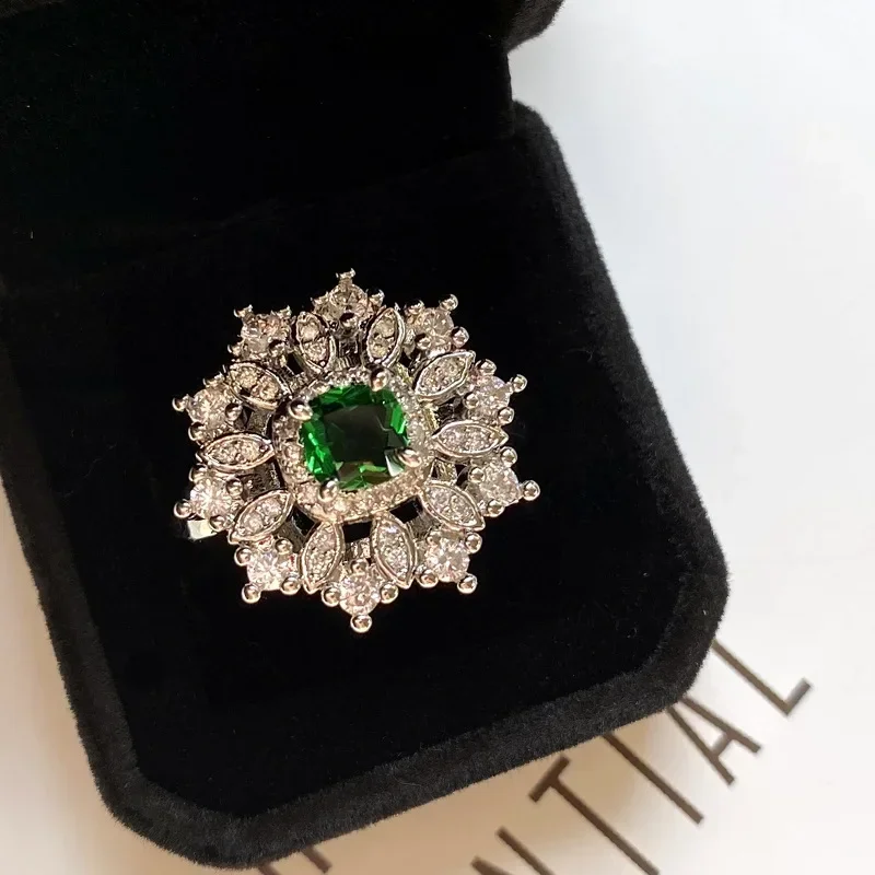 MDLFES مويسان الماس نمط أوروبا والولايات المتحدة مفتوحة شخصية زهر الكرز الوردي الزركونيوم الدائري #4