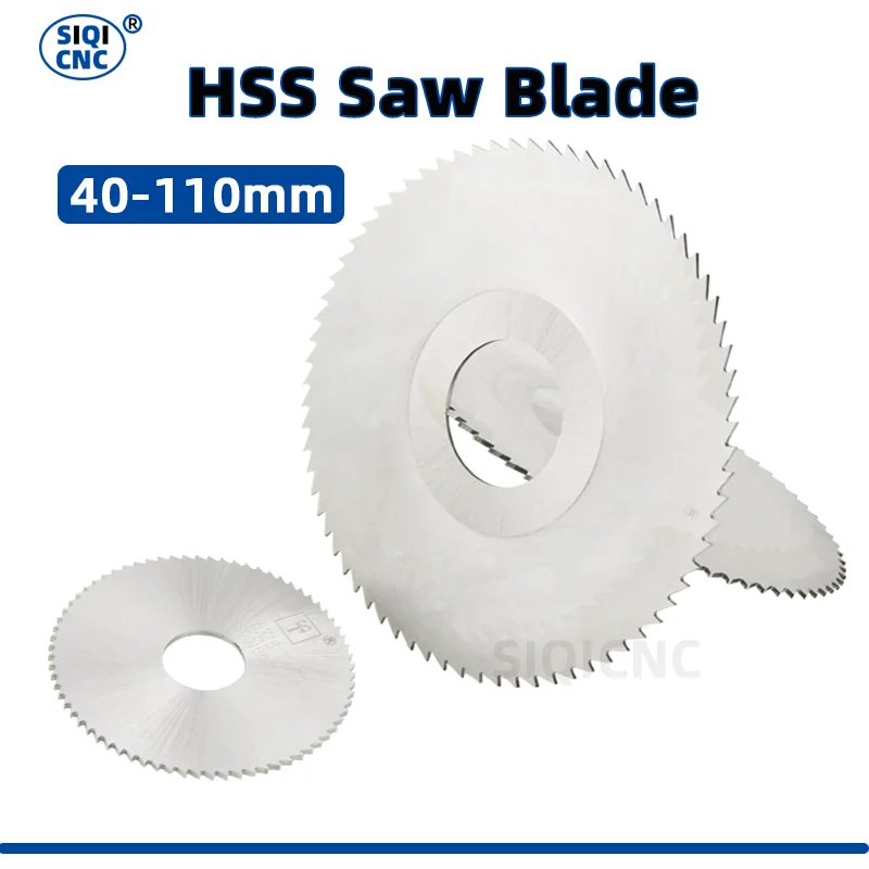 SIQIC HSS Circular Saw Blade, cortador de entalho, 40mm, 50mm, 60mm, 63mm, 75mm, 80mm, 100mm