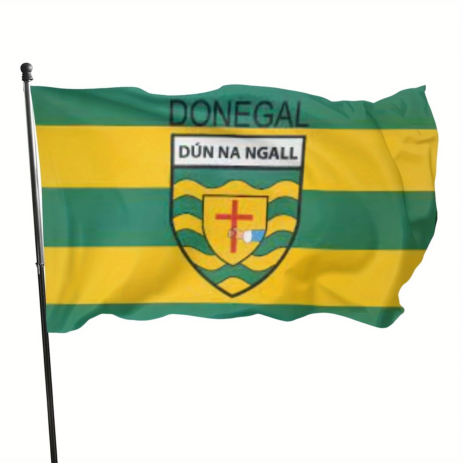 1pc Donegal GAA Polyester Garden Flag - 90x150cm 3x5FT, Indoor Outdoor Banner, Durable Home & Party Parade Home Decor