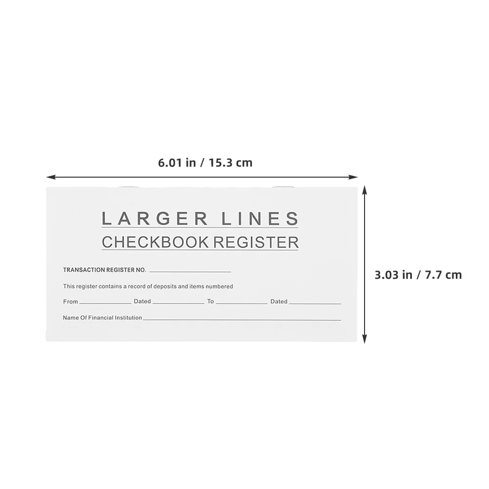 

10 Books Checkbook Accessory Ledgers for Checking Budgeting Notebook Financial Organizer White Registers