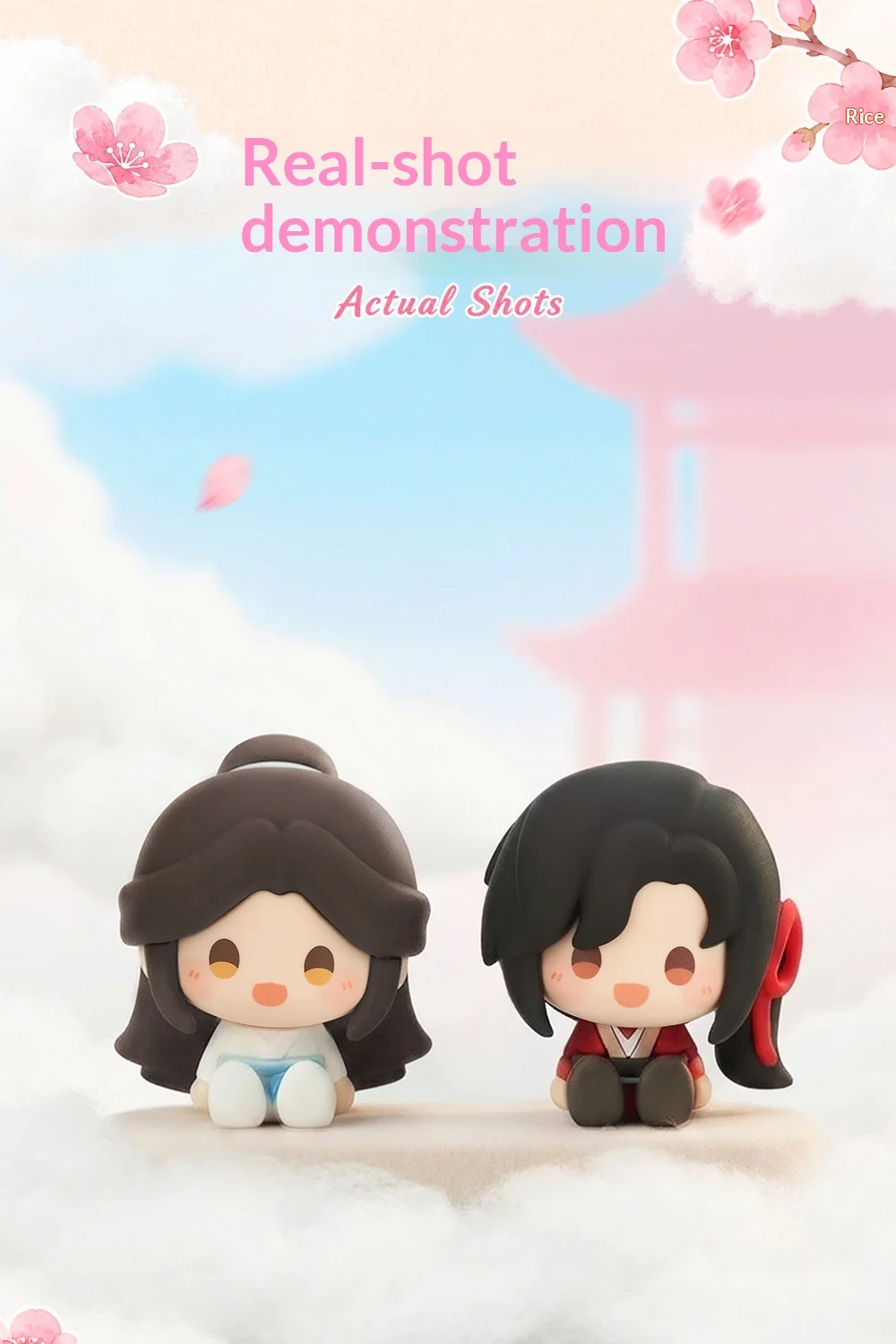 Echte Heaven Official's Blessing TGCF One Thought Blooms Blind Box Mini-Sitzfigur, Schreibtischdekoration, Sammlerstück, Geschenk – Detail 11