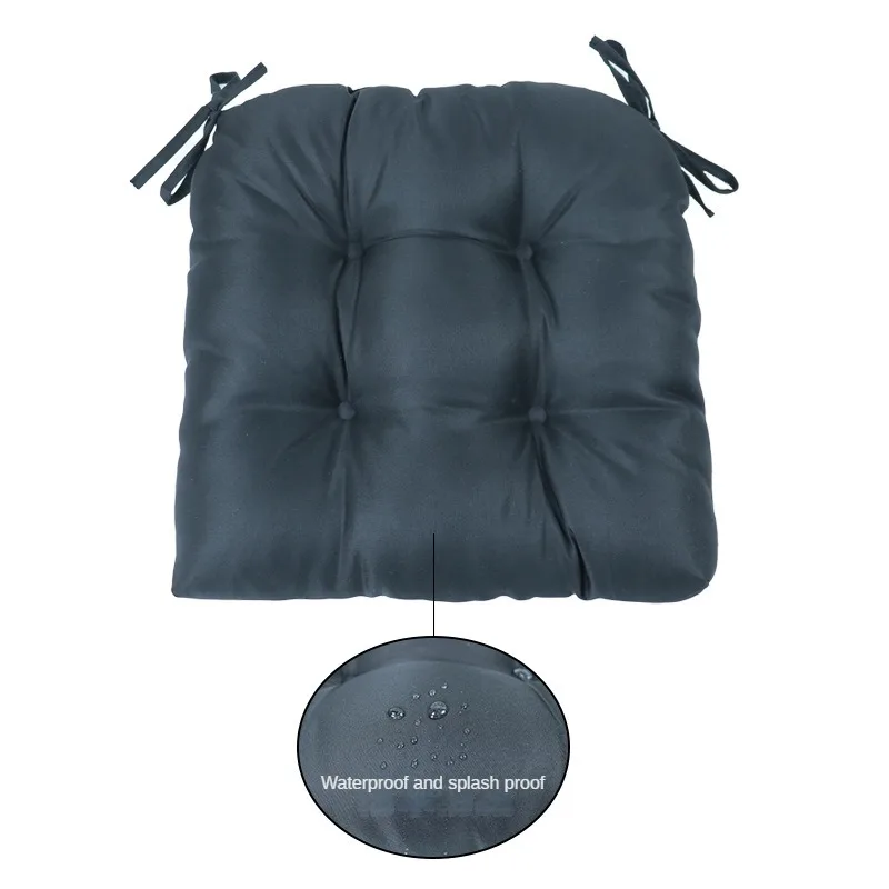 Solid Color Square Butt Cushions Outdoor Waterproof Cushions Office Chair Cushions Living Room Sofa Bedroom Tatami Cushions