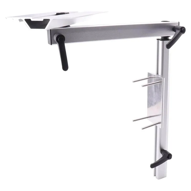 New Aluminum RV Laptop Table Stand with Removable Legs 360 Degree Swivel Adjustable for RV Camper Yacht Boat
