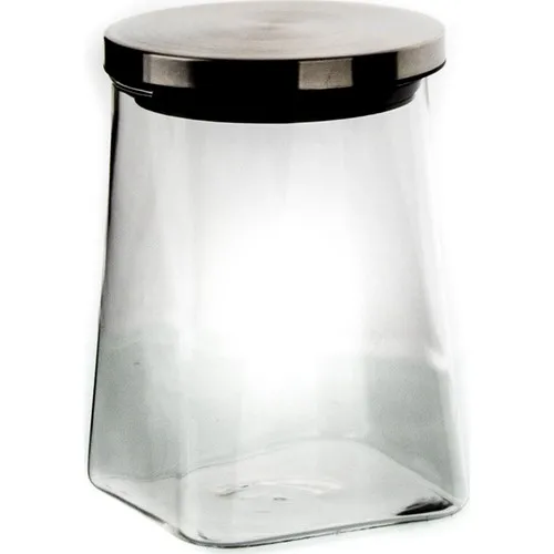 Klt Geo Metal Cover Glass Storage Container 800 ml