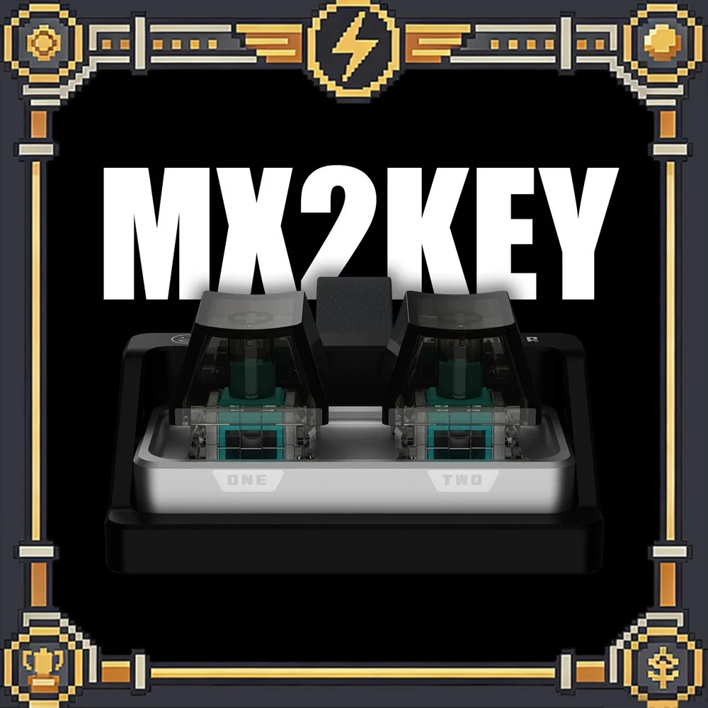 EleksMaker MX2KEY Mechanical Keyboard Full Key Customization Full Key Hot Plug Keyboard CNC Shell For Pc Accessory