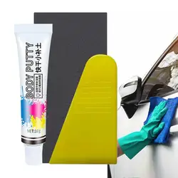 Car Dent Filler Putty Plastic Putty Spreader Auto Body Scraper Filler Paint Tool Putty Oval Scraper Car Polishing Dents Scratche