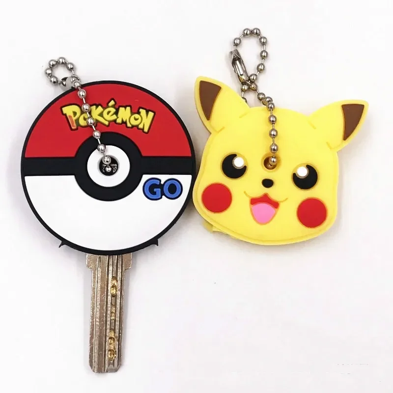 

1pc Animal Cute Key Cover Cap Silicone Key Accessories PVC Soft Creative Key Holder Key Dust Cover For Girl Women Trinket Gift