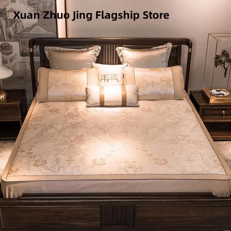 ensemble-de-trois-pieces-de-tapis-rafraichissant-en-soie-glacee-style-europeen-lavable-pour-lit-de-2-metres-motif-floral-epaissi-ideal-pour-l'ete