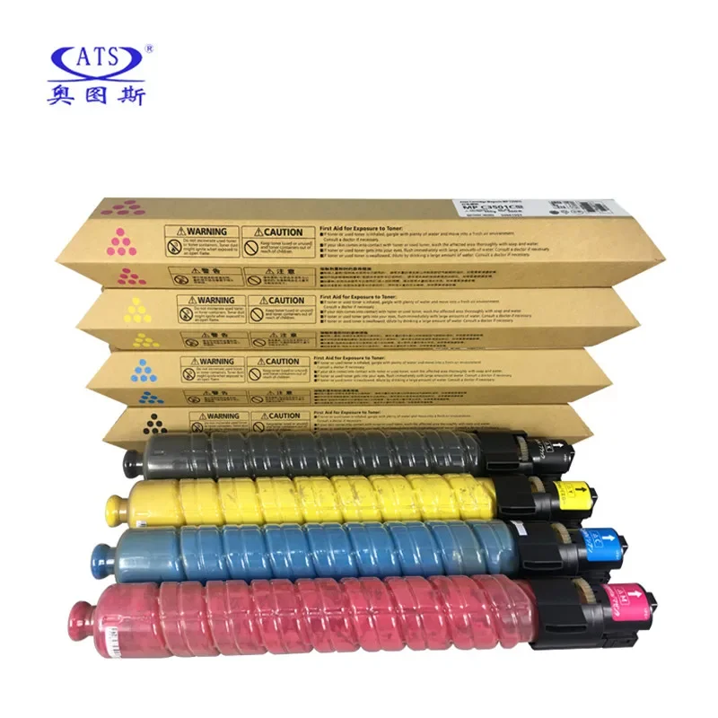 4PCS/Set TN BK450g CMY360g Color Toner Cartridge For Ricoh MPC 3001 3501 C3001 C3501 MPC3001 MPC3501 Compatible Toner Powder