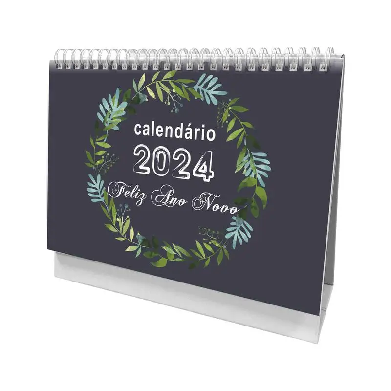 Настольный календарь 2024, маленький портативный ежемесячный Настольный календарь 2024, календарь с минималистичным дизайном с толстыми и прочными страницами для