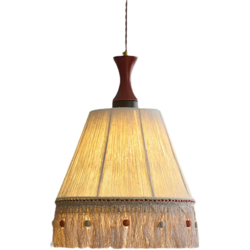 

Restaurant light American solid wood bedroom main light Japanese homestay tatami window chandelier