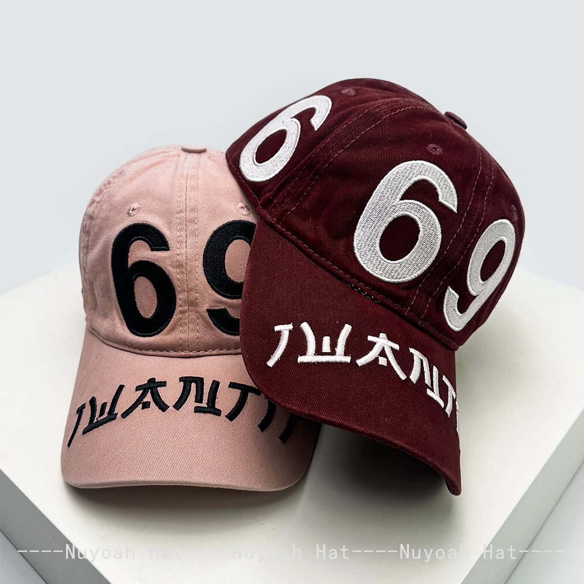 Nouveaux hommes femmes brodés 69 numéros chapeaux de Baseball japonais parasol rue polyvalent personnel casquettes à visière Niche mode en plein air