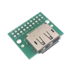 6pcs Display Port male female socket test connector Mini DP interface data cable adapter charging circuit board with PCB Board