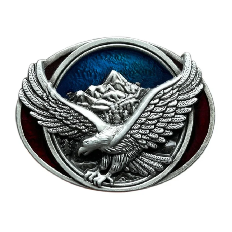 Zinc alloy Flying Eagle belt buckle Western cowboy