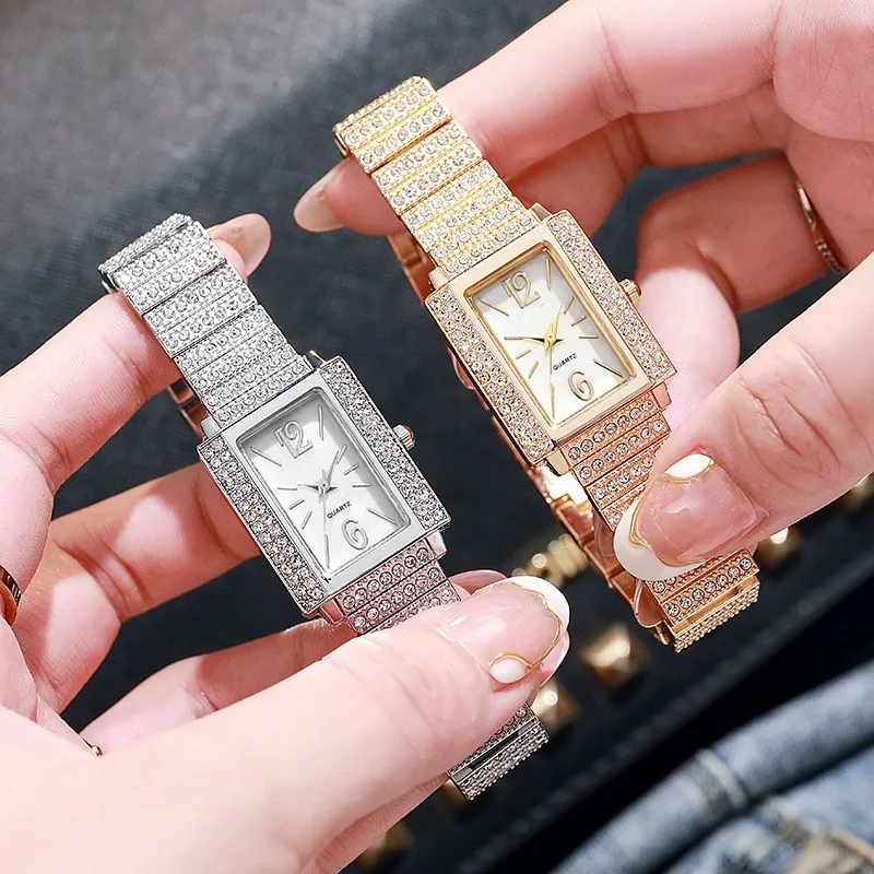 

Luxury Rhinestone Embellished Quartz Watch - Perfect Gift for Mother's Day, Valentine's Day and Anniversary Celebrations