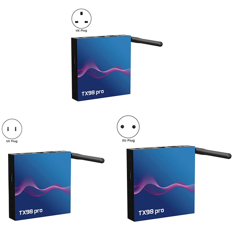 ELECT-TX98 PRO Android 12 TV BOX 4G 64G Allwinner H618 Quad Core 6K 4K BT 5G Wifi6 Voice Smart Media Player Set Top Box