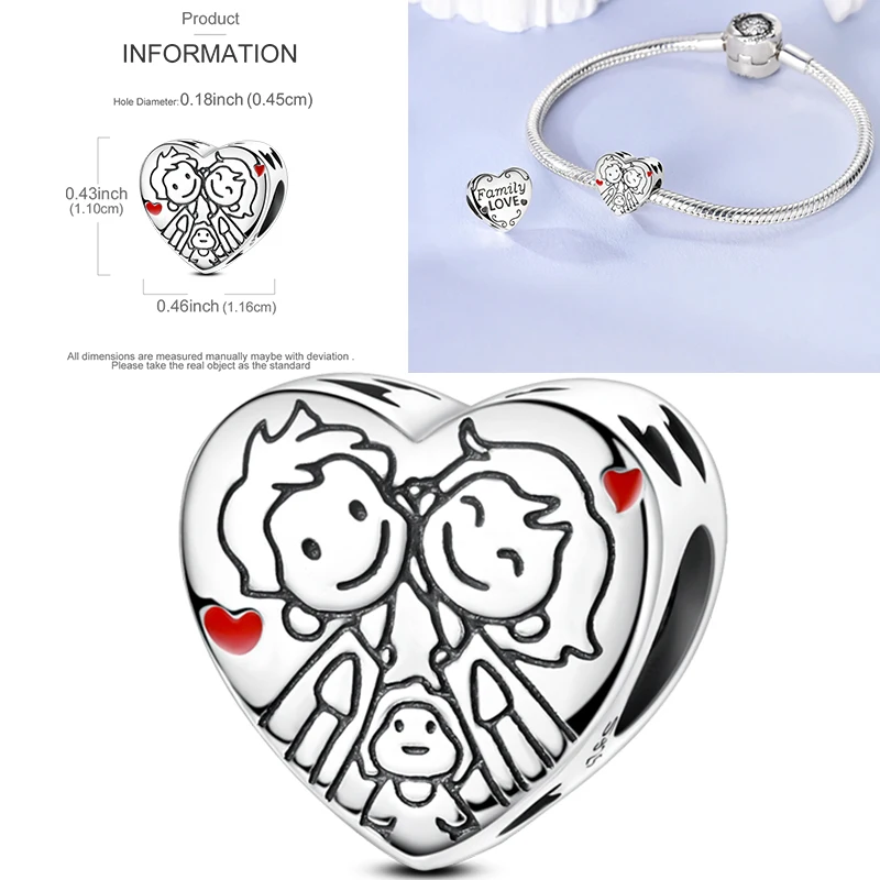 2026 Neuer 925 Sterling Silber Schleifen-Charm Herz Keltischer Knoten Perlen-Anhänger Passend für Europäische Armbänder DIY Damen Schmuck Geschenk – Detail 27