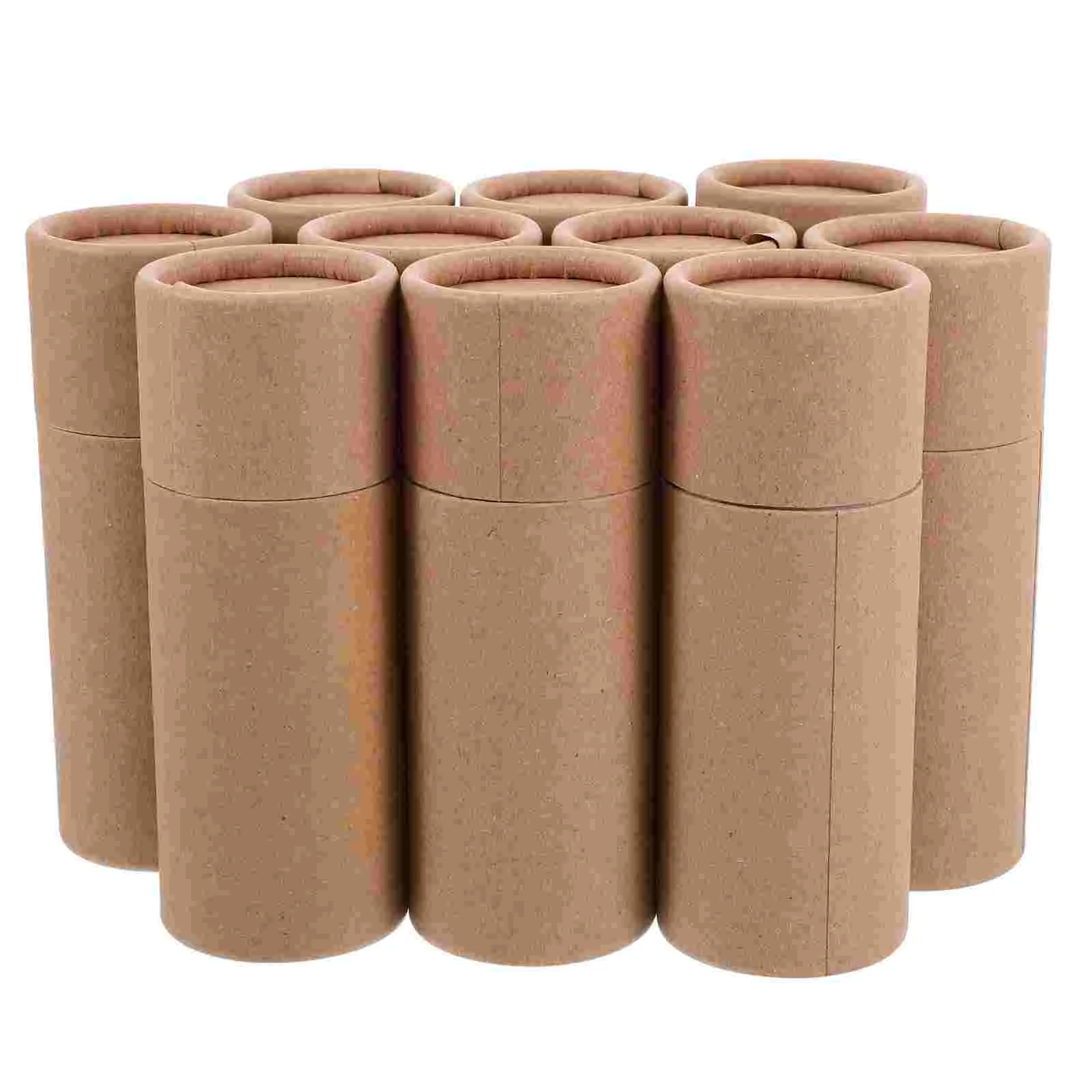 10 Pcs Container Gift Paper Tube Packaging Serving Bowls with Lids Containers for Coffee