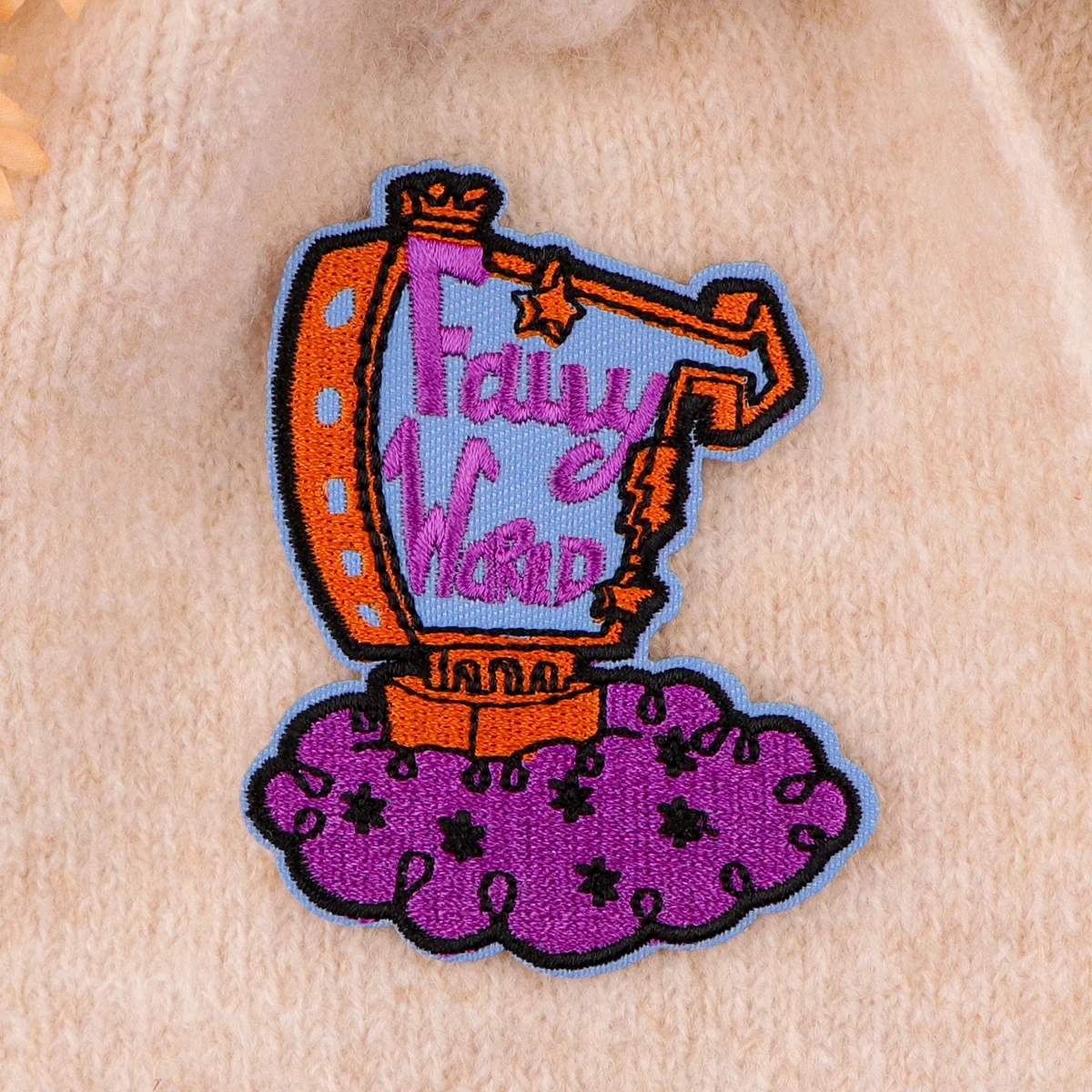 Fantasy Animation Embroidered Patch for Clothing Jackets Thermoadhesive Patch DIY Iron on Patch Applique Sticker Accessories