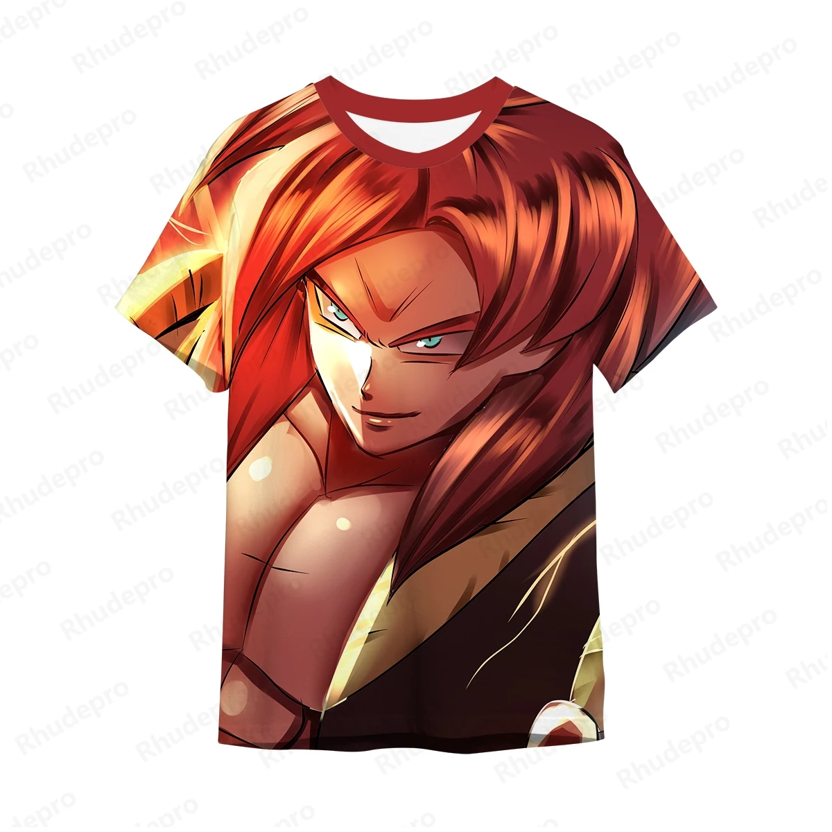 Camiseta de manga curta de anime Dragon Ball masculina, Goku, extragrande, estilo Harajuku, Vegeta, nova tendência, T-tops, 5XL, Y2K, 2024