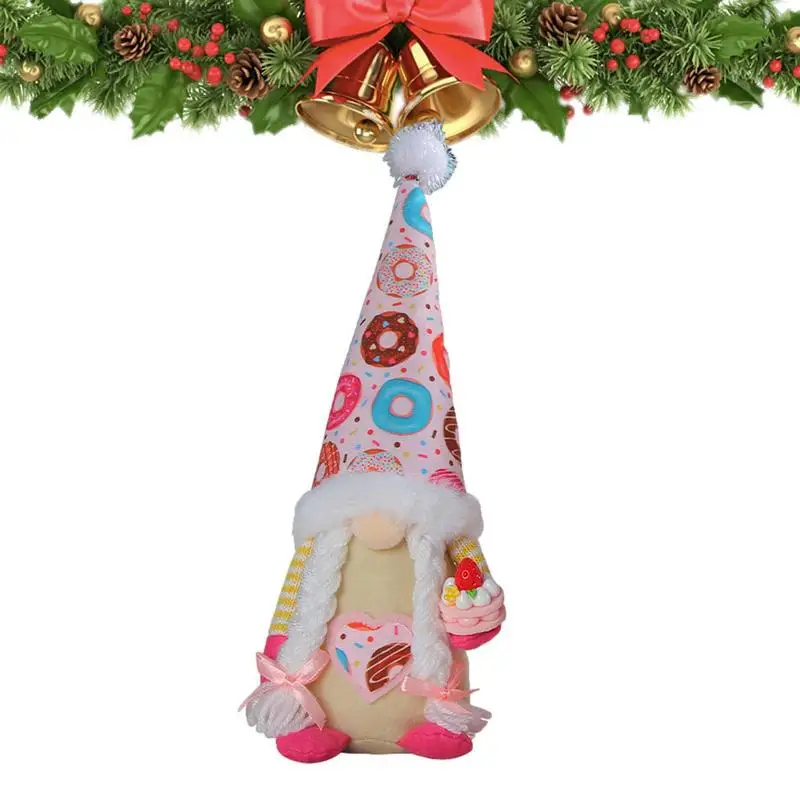 Doughnut Gnome Plush Decor Christmas Gnomes Decorations Doughnut Christmas Decorations For Home Gnome Decorations Faceless Plush