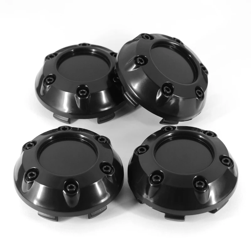 4pcs/lot 68mm 62mm Inner Car Wheel Center Cap Hub Cover Rim Hub Disc ABS Black Chrome