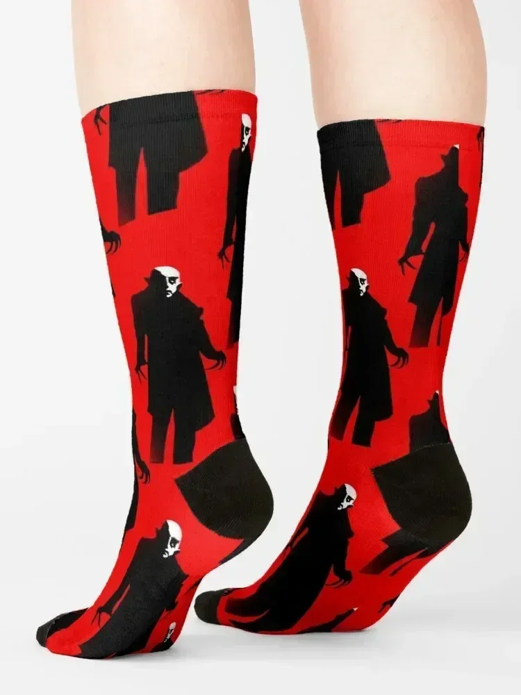 red nosferatu Socks Non-slip gifts cotton halloween Woman Socks Men's