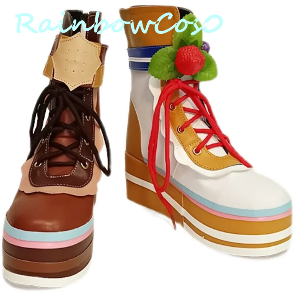 Umamusume Pretty Derby Hishi Akebono Buty Cosplay Botki Gra Anime Halloween Boże Narodzenie RainbowCos0 W3006