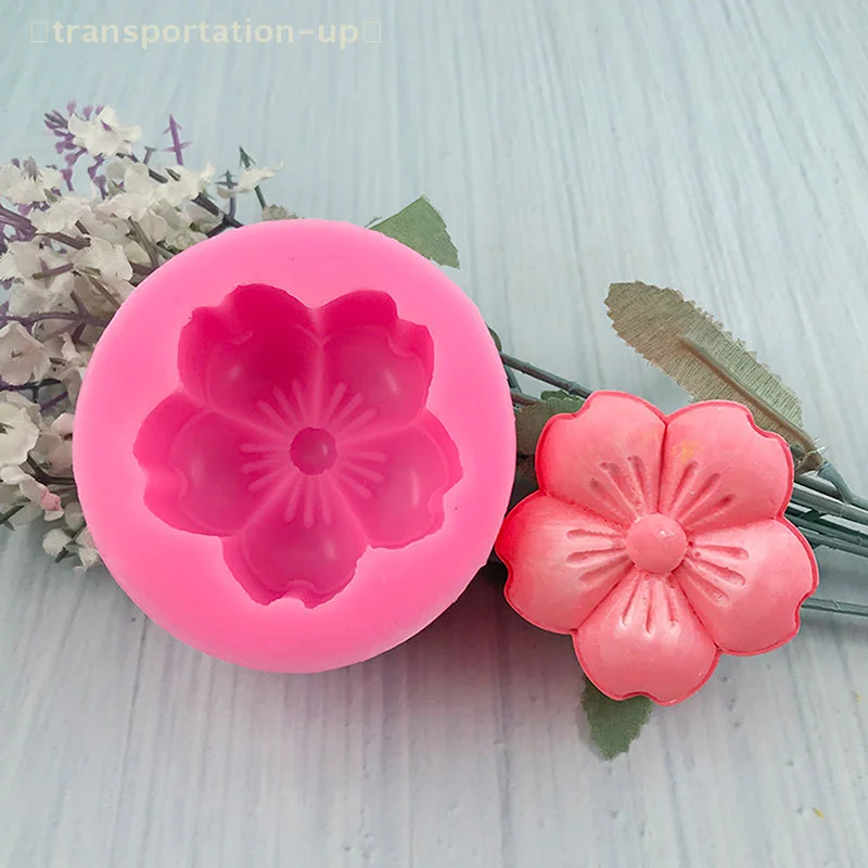 3D Sakura Silicone Mold Pendant Clay Plaster Mold Car Decor DIY Cake Decor Kitchen Baking Tool Home Handmade Mould