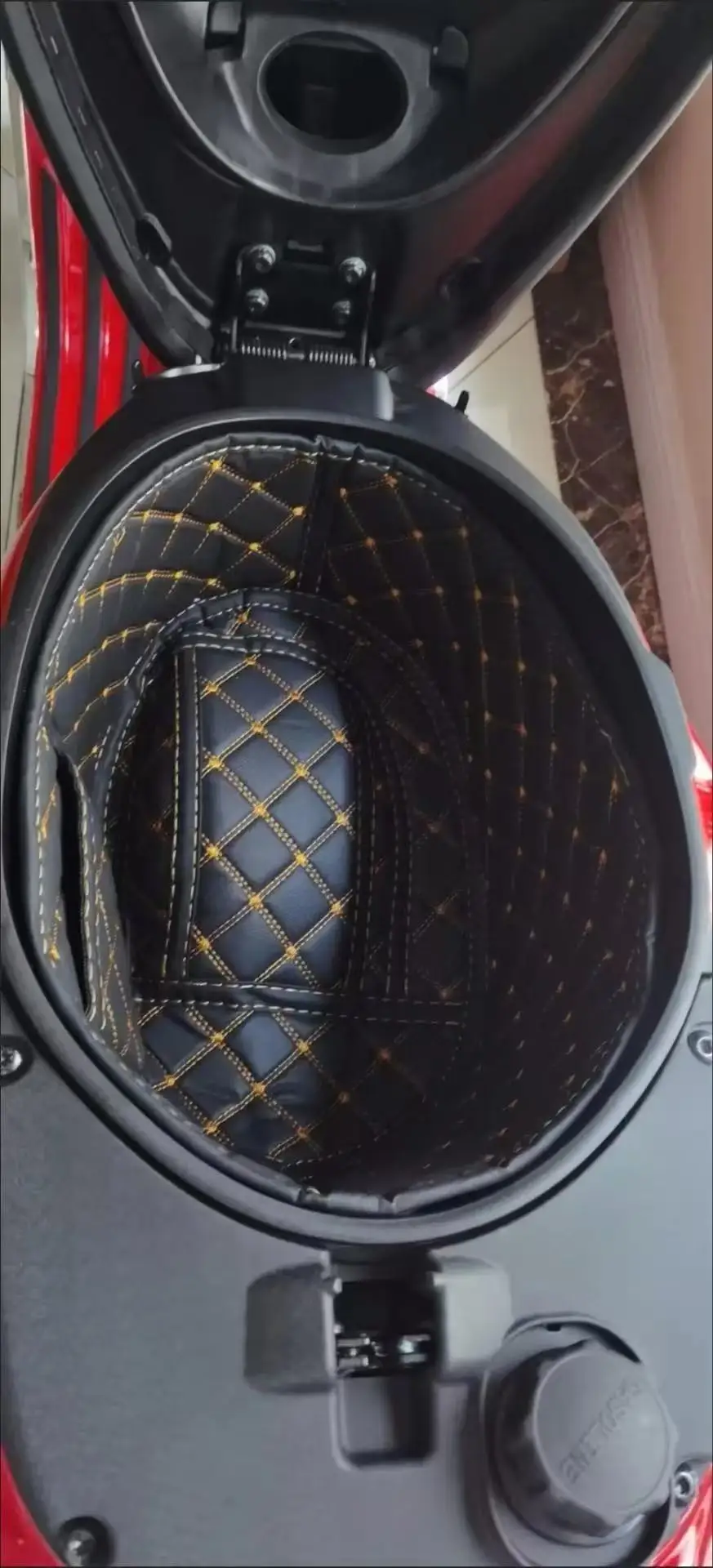 

Ящик для хранения мотоцикла из искусственной кожи, задний багажник, вкладыш, защитная подкладка, аксессуары для PIAGGIO Vespa 150 Vespa Sprint 150